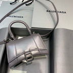 【mini號】💁🏿‍♀原單Balencia巴黎家，本季重磅【煙灰色】沙漏包，尺寸：19-8-11cm#15640