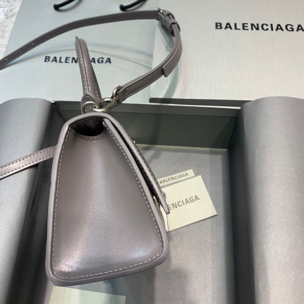 【mini號】💁🏿‍♀原單Balencia巴黎家，本季重磅【煙灰色】沙漏包，尺寸：19-8-11cm#15640