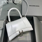 【小號】💁🏿‍♀原單Balencia巴黎家，本季重磅【平紋白銀扣】沙漏包，尺寸：23-10-14cm⚠搜592833型號#15700