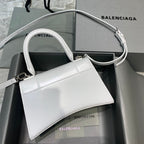 【小號】💁🏿‍♀原單Balencia巴黎家，本季重磅【平紋白銀扣】沙漏包，尺寸：23-10-14cm⚠搜592833型號#15700