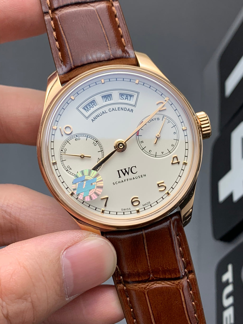 Rose Gold Perpetual Calendar - Actual Shipping Photos