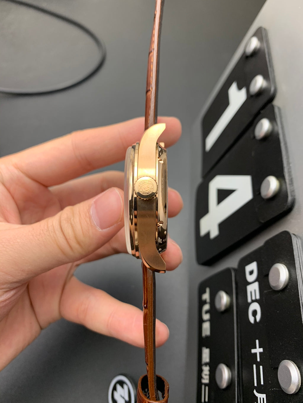 Rose Gold Perpetual Calendar - Actual Shipping Photos