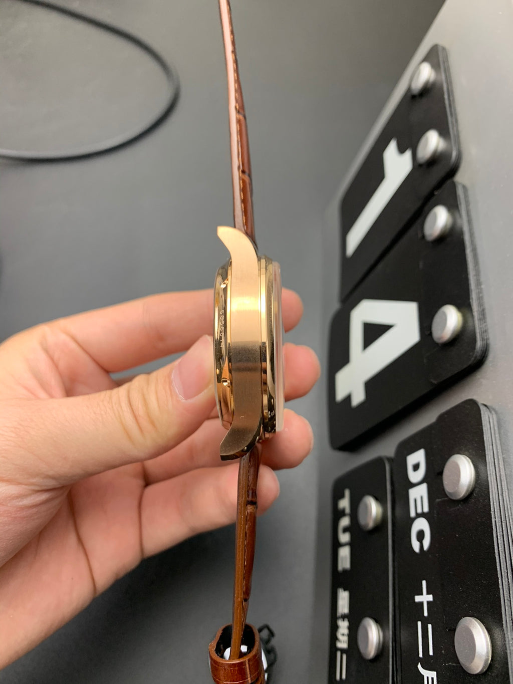 Rose Gold Perpetual Calendar - Actual Shipping Photos