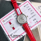 2020最受奥斯卡女明星欢迎腕表之一， 大名鼎鼎IWC万国柏涛菲，尺寸34mm！ 自动机械腕表终于面世 自1984年以来 柏涛菲诺系列腕表始终致力于将地中海生活方式的悠闲随性风格中融入隽永优雅的华丽气质 这款柏涛菲诺系列自动腕表34因直径缩减至34毫米，而更显柔美优雅 非常适合纤细手腕，拥有超高佩戴舒适感 该表款配备经典精钢表壳，12颗天然南非真钻，配鉴定证书！石指示小时数，原装瑞士eta SW-300自动机械机芯（天文台认证） 这款女士腕表搭配由意大利制鞋商Santoni制作的手绘鳄鱼皮表带。，