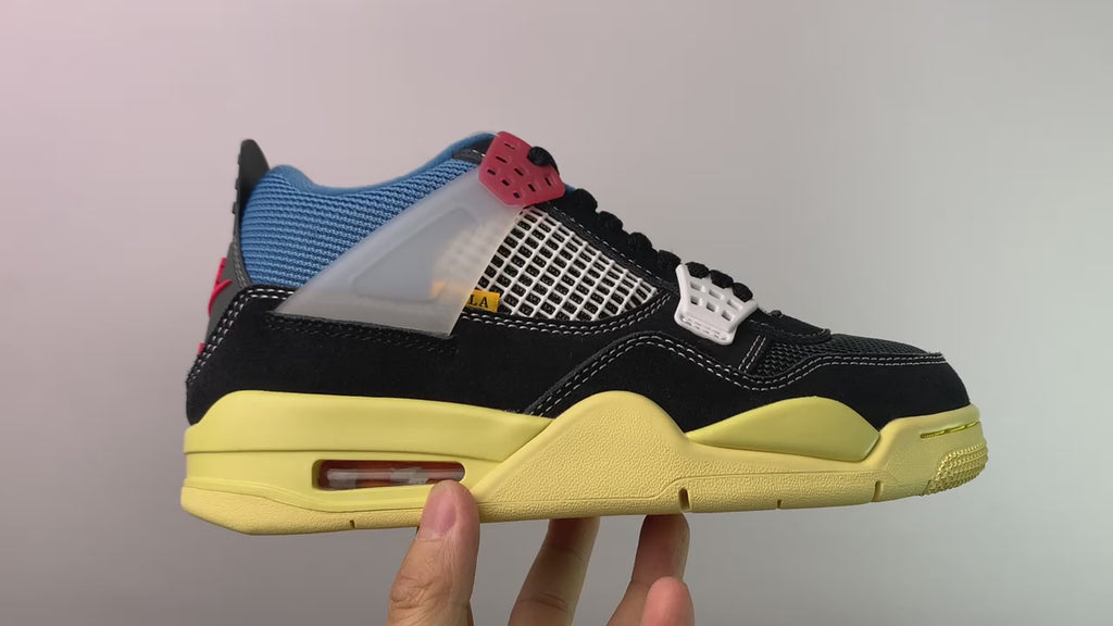 ONJ80291261 純原版Air Jordan 4 x Union LA AJ4 聯名Off Noir 藍騎士貨號：DC9533-001 尺寸：36-47.5